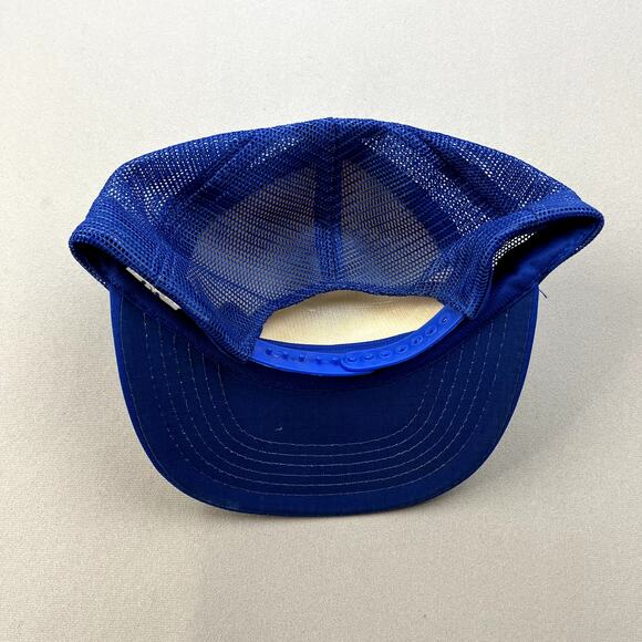 Vintage Pest Control Hat Snapback Trucker Blue Termite Bugs Insect Cartoon 90s - Picture 4 of 6